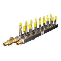 6 In - 6 Out S.S. Water Manifold For Mold
